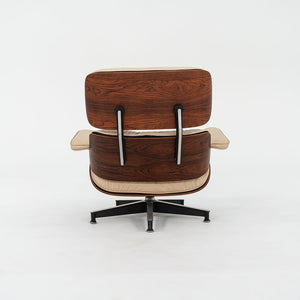 1958 Herman Miller Eames Lounge Chair and Ottoman 670 & 671 by Charles and Ray Eames in New Tan Leather