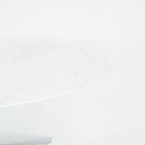 2019 2480T X-Base Dining Table by Florence Knoll for Knoll Carrara Marble, Steel, Substrate