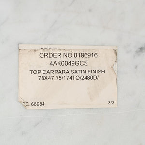 2019 2480T X-Base Dining Table by Florence Knoll for Knoll Carrara Marble, Steel, Substrate