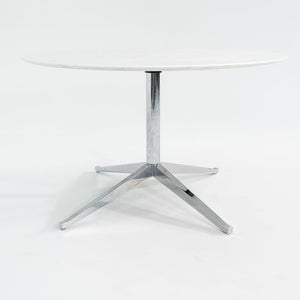 2019 2480T X-Base Dining Table by Florence Knoll for Knoll Carrara Marble, Steel, Substrate