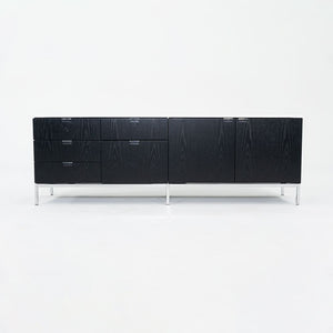 2019 Four Position Credenza, Model 2544M by Florence Knoll for Knoll in Ebonized Oak and Marble