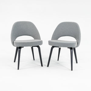 2016 Pair of Knoll Saarinen Executive Side Chairs, Model 72C by Eero Saarinen for Knoll in Fabric