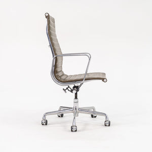 2005 Aluminum Group Executive Desk Chair by Charles and Ray Eames for Herman Miller in Dark Green Leather 6x Available