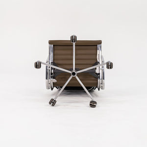 2005 Aluminum Group Executive Desk Chair by Charles and Ray Eames for Herman Miller in Dark Green Leather 6x Available