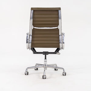 2005 Aluminum Group Executive Desk Chair by Charles and Ray Eames for Herman Miller in Dark Green Leather 6x Available