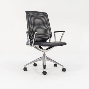 2008 Meda Conference chair by Alberto Meda for Vitra in Mesh with Leather Seats Sets Available