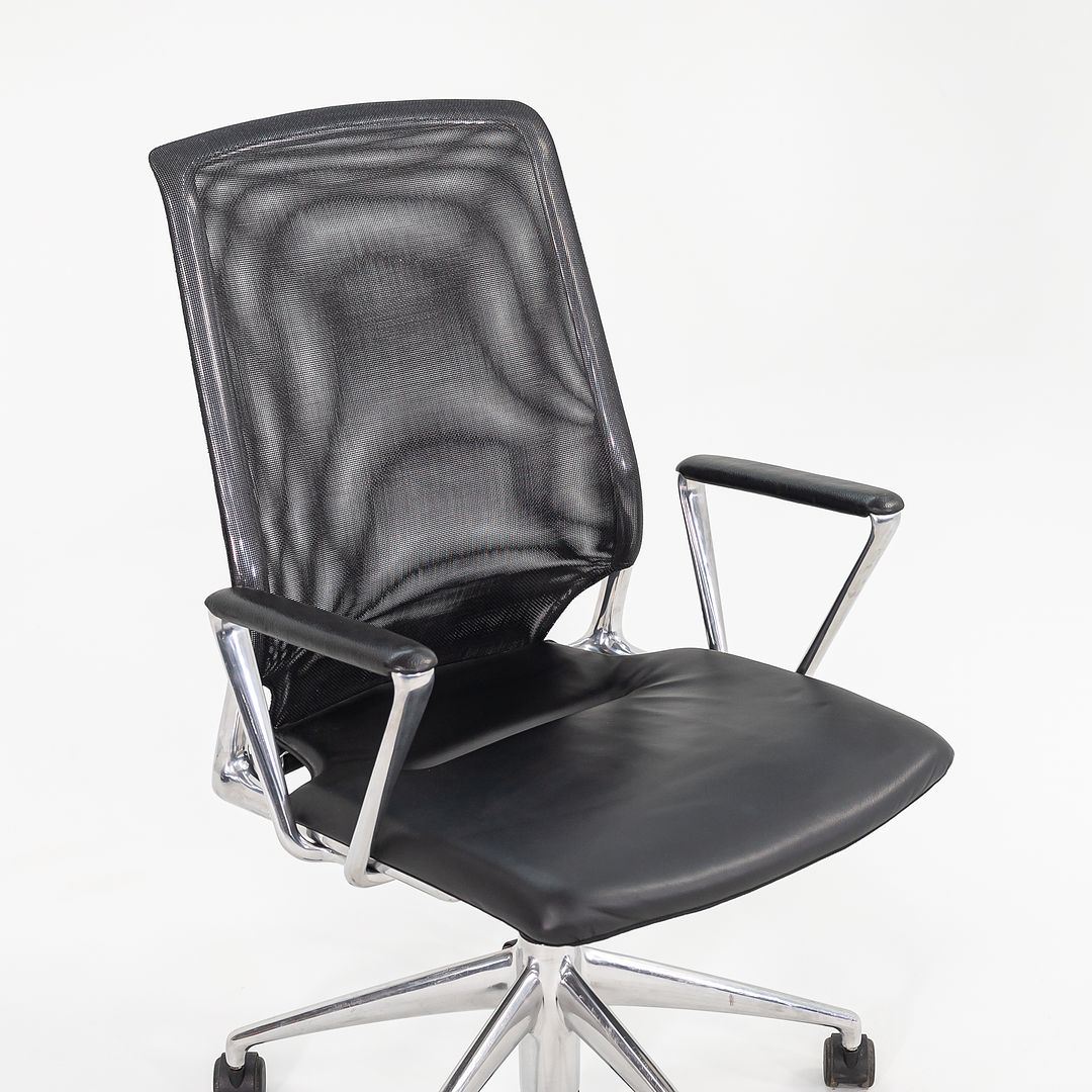 2008 Meda Conference chair by Alberto Meda for Vitra in Mesh with Leather Seats Sets Available