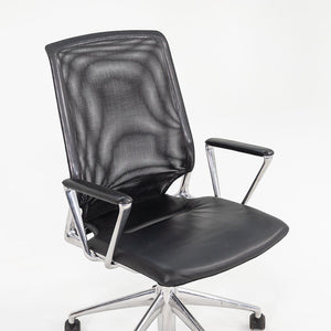 2008 Meda Conference chair by Alberto Meda for Vitra in Mesh with Leather Seats Sets Available