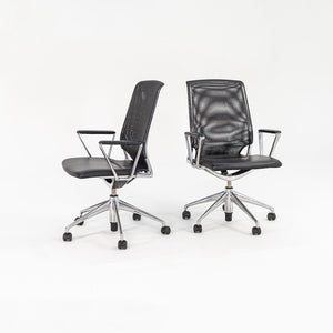SOLD 2008 Meda Conference chair by Alberto Meda for Vitra in Mesh with Leather Seats Sets Available