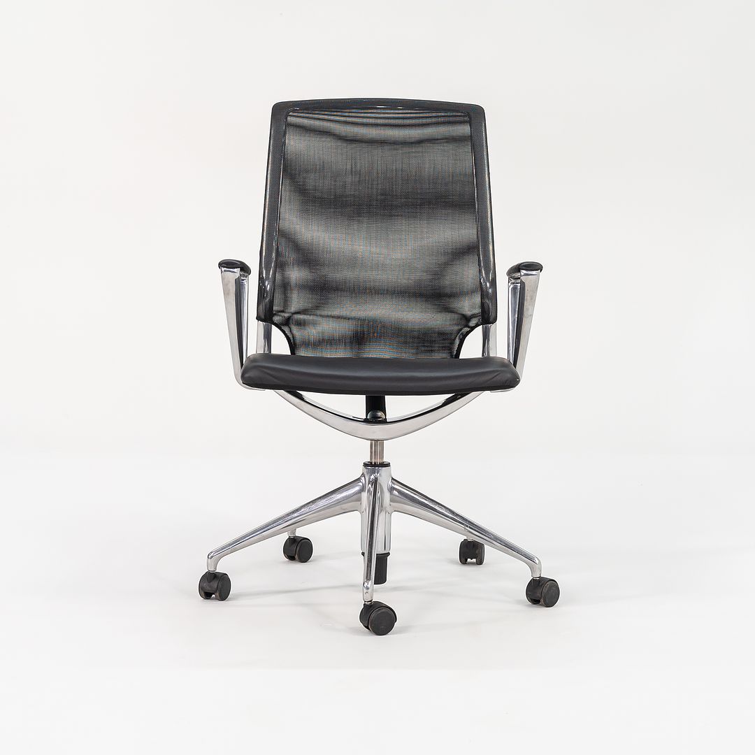 2008 Meda Conference chair by Alberto Meda for Vitra in Mesh with Leather Seats Sets Available