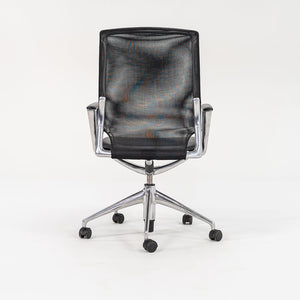 2008 Meda Conference chair by Alberto Meda for Vitra in Mesh with Leather Seats Sets Available