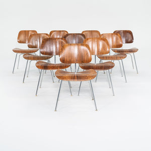 1960s Set of Ten DCM Dining Chairs by Ray and Charles Eames for Herman Miller in Brazilian Rosewood