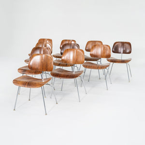 1960s Set of Ten DCM Dining Chairs by Ray and Charles Eames for Herman Miller in Brazilian Rosewood