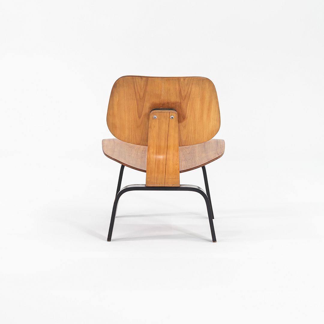 SOLD 1947 LCW Two-Tone Lounge Chair by Charles and Ray Eames for Evans Products Company / Herman Miller in Calico Ash