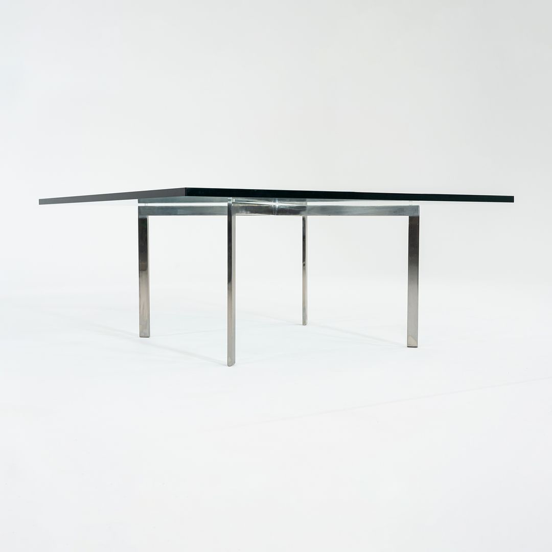 1960s Barcelona Coffee Table by Mies van der Rohe for Knoll & Treitel Gratz in Stainless and Glass 3x Available