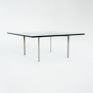 1960s Barcelona Coffee Table by Mies van der Rohe for Knoll & Treitel Gratz in Stainless and Glass 3x Available