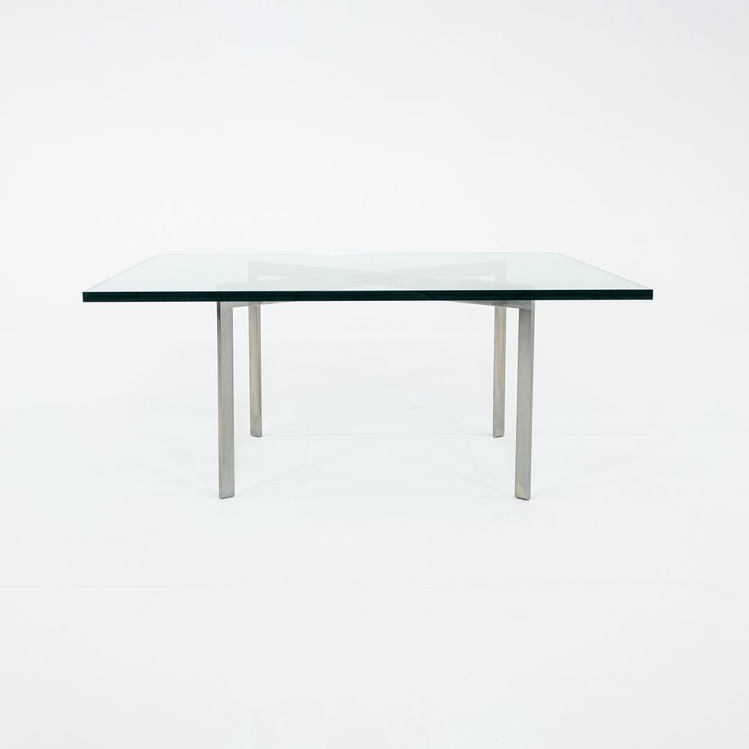 1960s Barcelona Coffee Table by Mies van der Rohe for Knoll & Treitel Gratz in Stainless and Glass 3x Available