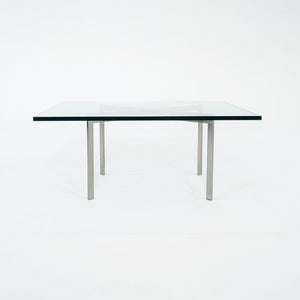 1960s Barcelona Coffee Table by Mies van der Rohe for Knoll & Treitel Gratz in Stainless and Glass 3x Available