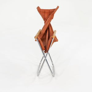 1970s Takeshi Nii Nychair X Rocking Lounge Chair in Beech, Canvas, and Steel