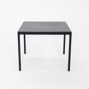 1950s Florence Knoll T Angle Square Dining Table with Black Laminate / Formica Top