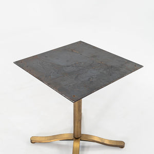 1980s Alpha Table Base by Nicos Zographos for Zographos Designs Bronze 8x Available