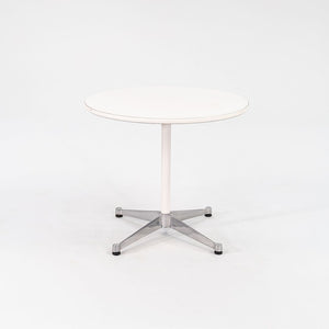 2000s Herman Miller Eames Polished Aluminum Contract Base Table with 30 inch top