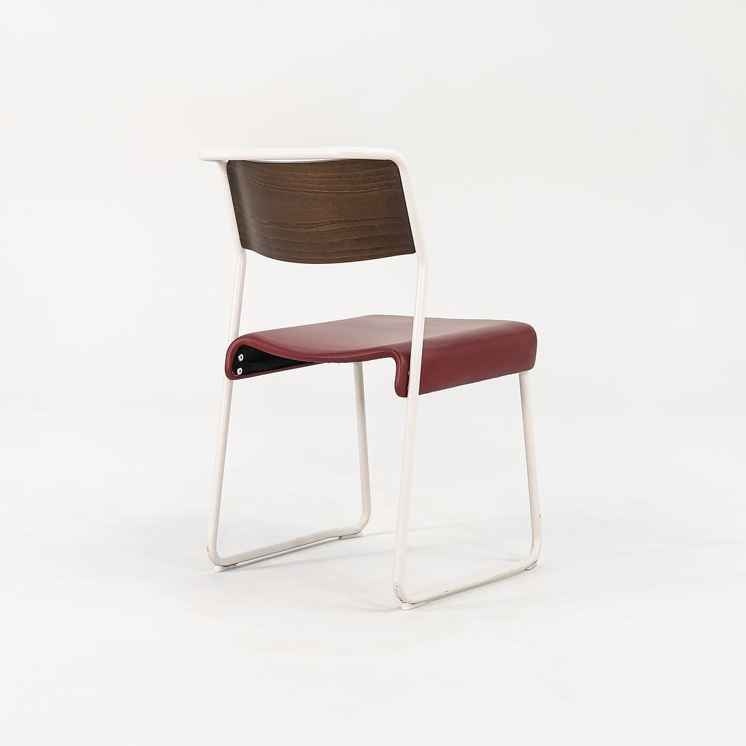 2021 Set of Four Canteen Utility Chairs by Ed Carpenter and Andre Klauser for Very Good and Proper in Beech/Walnut