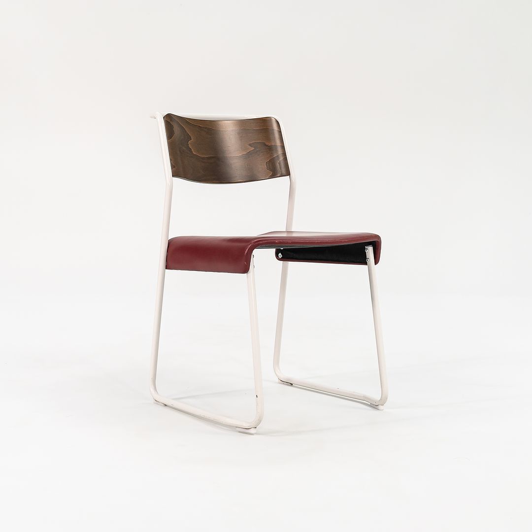 2021 Set of Four Canteen Utility Chairs by Ed Carpenter and Andre Klauser for Very Good and Proper in Beech/Walnut