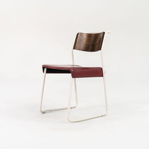 2021 Set of Four Canteen Utility Chairs by Ed Carpenter and Andre Klauser for Very Good and Proper in Beech/Walnut