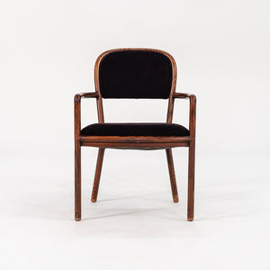 SOLD 1970s Ash Dining Chair by Ward Bennett for Brickel Associates in Ash and Purple Mohair