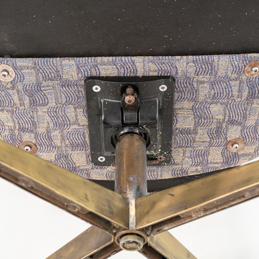 1960s Eero Saarinen for Knoll Executive Arm Desk Chair w/ Bronze Base and Fabric