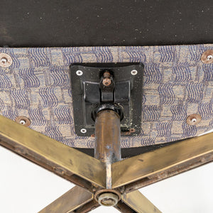 1960s Eero Saarinen for Knoll Executive Arm Desk Chair w/ Bronze Base and Fabric