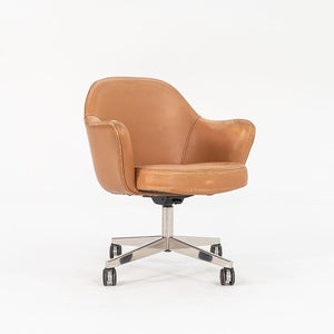1979 Saarinen Executive Chair, Model 68S by Eero Saarinen for Knoll in Tan Leather