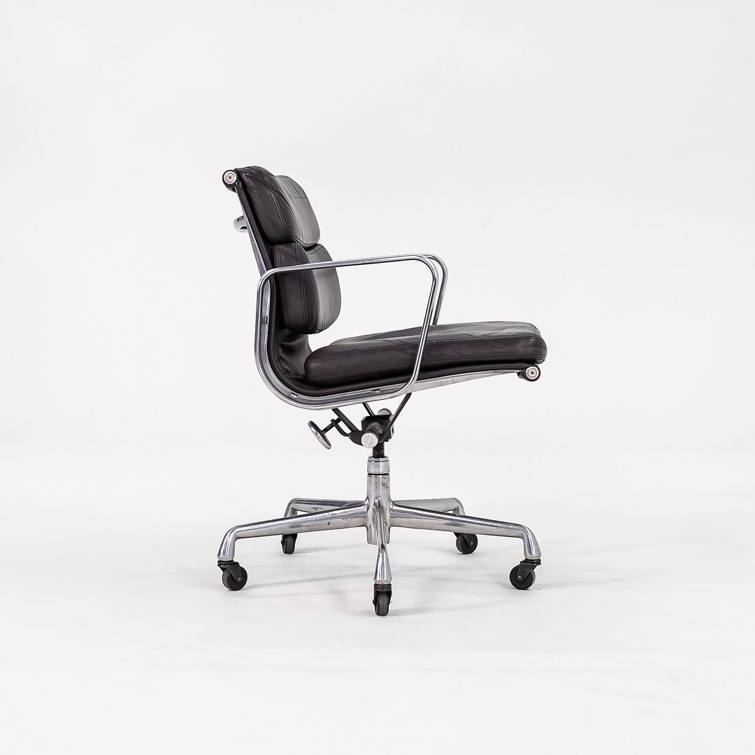 2000 Soft Pad Management Desk Chair by Charles and Ray Eames for Herman Miller in Dark Grey Leather 7x Available