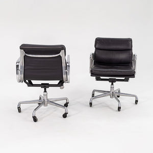 SOLD 2000 Soft Pad Management Desk Chair by Charles and Ray Eames for Herman Miller in Dark Grey Leather 2x Available