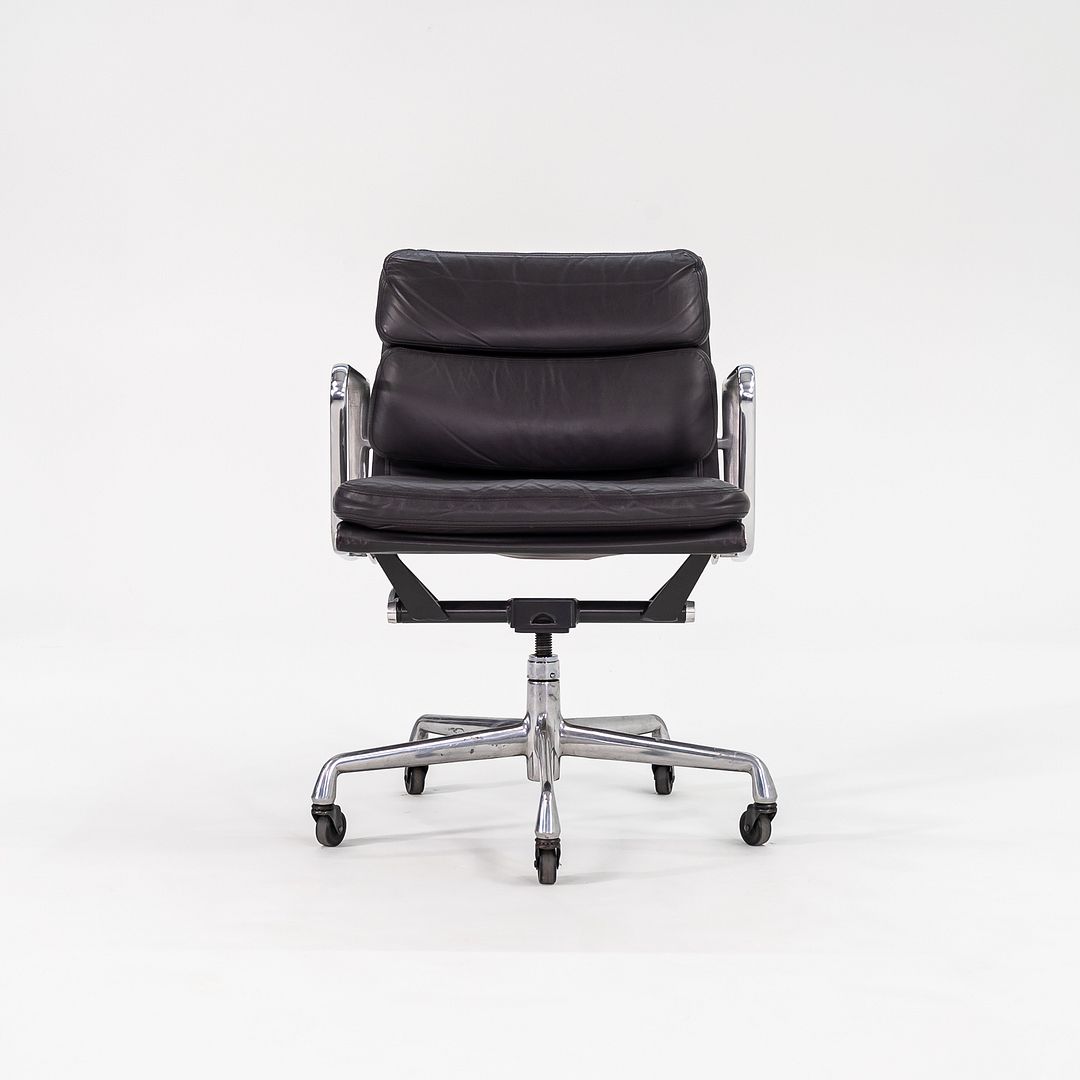 2000 Soft Pad Management Desk Chair by Charles and Ray Eames for Herman Miller in Dark Grey Leather 7x Available