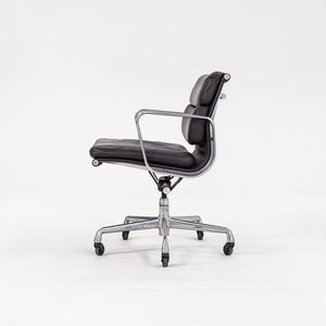 SOLD 2000 Soft Pad Management Desk Chair by Charles and Ray Eames for Herman Miller in Dark Grey Leather 2x Available