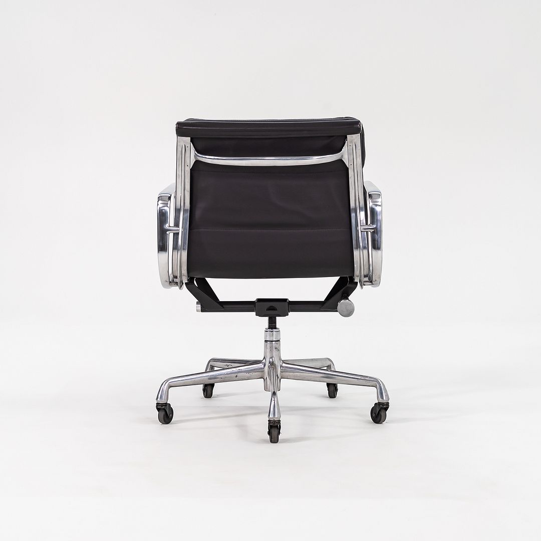 SOLD 2000 Soft Pad Management Desk Chair by Charles and Ray Eames for Herman Miller in Dark Grey Leather 2x Available