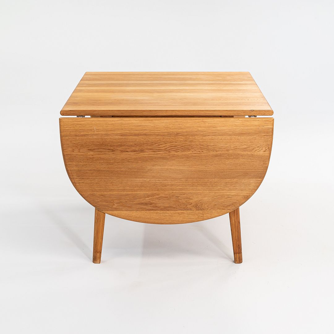 2006 Hans Wegner for Carl Hansen CH002 Drop Leaf Dining Table in Oak, 36 x 74