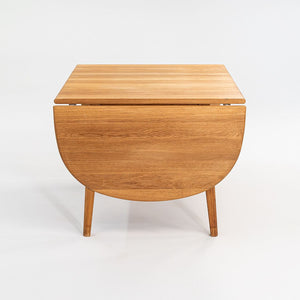 2006 Hans Wegner for Carl Hansen CH002 Drop Leaf Dining Table in Oak, 36 x 74
