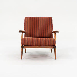 1950s Slatted Lounge Chair with Arms by George Nakashima in Black Walnut