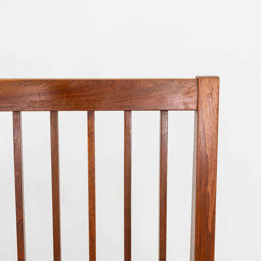 1950s Three Seat Slatted Settee Sofa by George Nakashima in Black Walnut