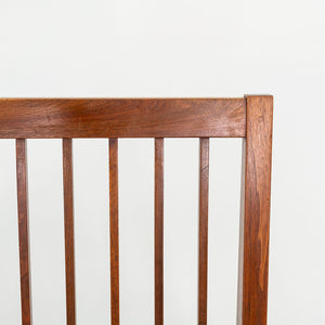 1950s Three Seat Slatted Settee Sofa by George Nakashima in Black Walnut