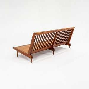 1950s Three Seat Slatted Settee by George Nakashima in Black Walnut