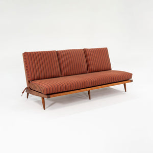 1950s Three Seat Slatted Settee by George Nakashima in Black Walnut