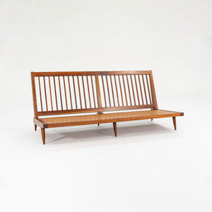 1950s Three Seat Slatted Settee by George Nakashima in Black Walnut