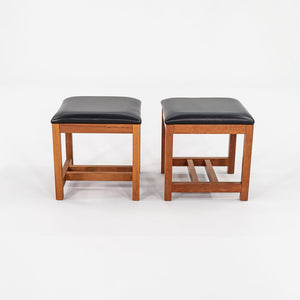 1990 Mission-Style Stool by Thomas Moser in Solid Cherry Hardwood Sets Available