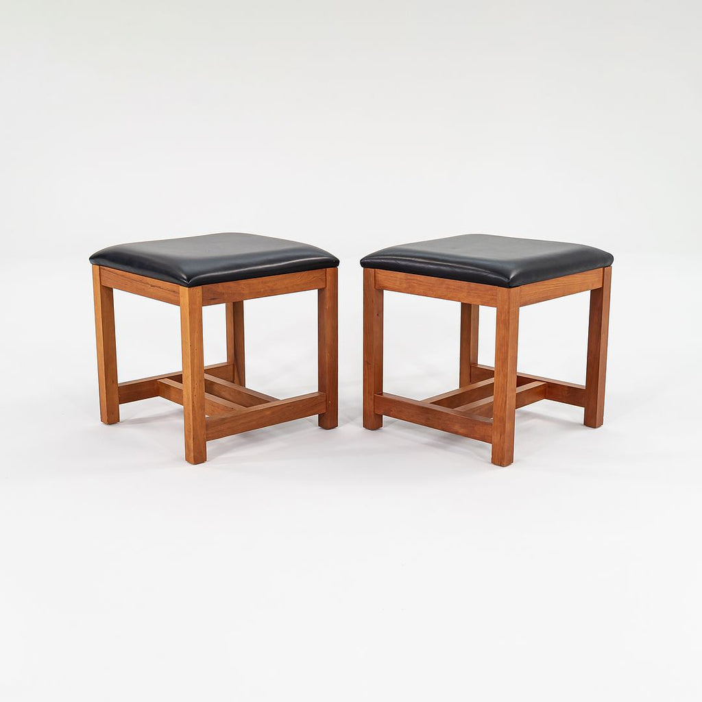 1990 Mission-Style Stool by Thomas Moser in Solid Cherry Hardwood Sets Available