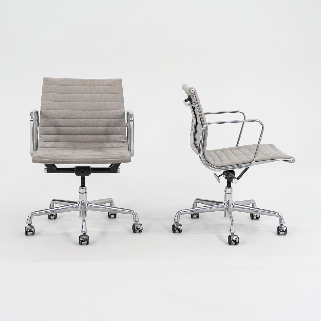 2008 Herman Miller Eames Aluminum Management Desk Chair in Grey 2x Available