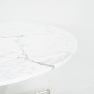 1968 T105 by Preben Fabricius and Jorgen Kastholm for Kill International in White Marble and Aluminum